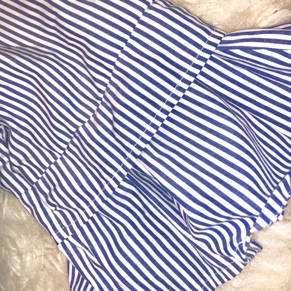 Style Envy Blue/White Striped Ruffle Blouse⚓️✨🌊 - Picture 4 of 5